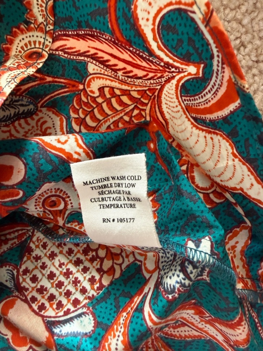 Ulla Johnson Women’s Evelyn Top Delphinium Print Size 2 - Picture 11 of 11